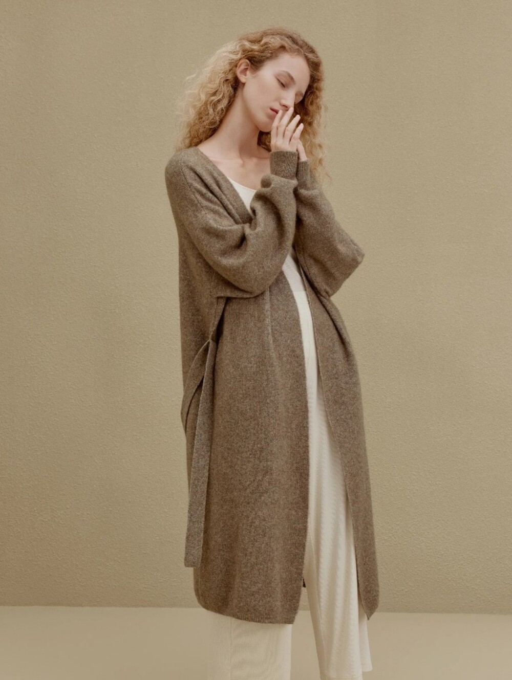 Neiwai Knitted Cardigan Coat